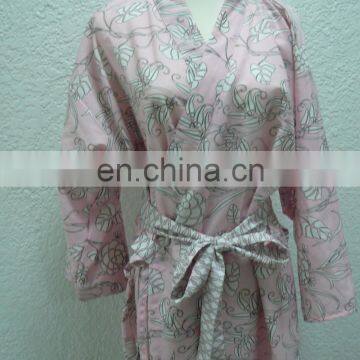 Chinavictor Soft Warm 100% Cotton Girls Adult Free Size Japan Bathrobes