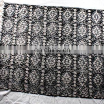 Indian Indigo Carpet Runner Rugs Carpets Hand Block Print for Home Hotel Living Room Cotton Rag Rug