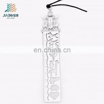Jiabo Custom Design Exquisite Metal Souvenir Ruler Bookmark for Kids photo-4