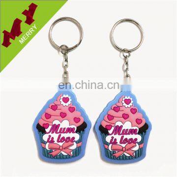 Cartoon design silicon keychain / custom rubber keychain