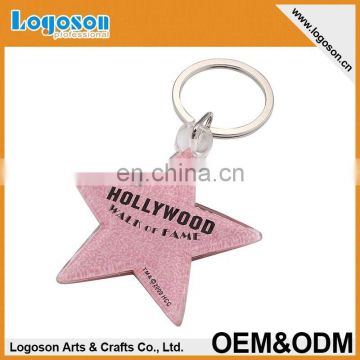 2016 Hot Selling Metal Star Shaped Keychain