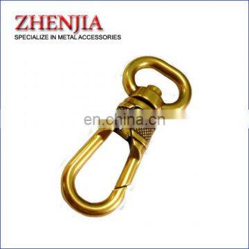 bronze color finished metal handbag swivel snap hook