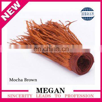 Factory wholesale cheap decoration brown feathers fring trim