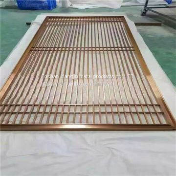 JYF0050 Laser Cut Modern Metal Screen Laser Cut Sliding Room Dividers Stainless Steel Decorative Screen Partition For Hotel