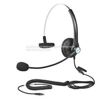 China Beien T11 RJ telephone call center headset noise-cancelling headset customer service