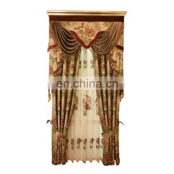 peacock pattern blackout embroidered luxury mediterranean style curtains