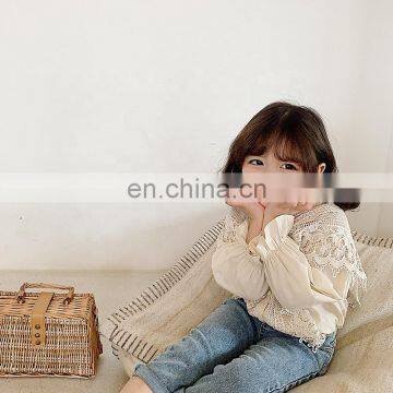 6781 Baby Girl Clothing Girls Kids Blouse Girls Fashion Long Sleeve White Shirt photo-3