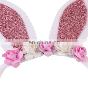 Baby Girl Rabbit Ear Headbands Cute Easter Day Bunny Nylon Hairbands 6colors photo-6