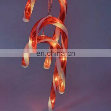 Battery Powered 3D Candy Cane Christmas Crutch Fairy  LED String Light Party Light