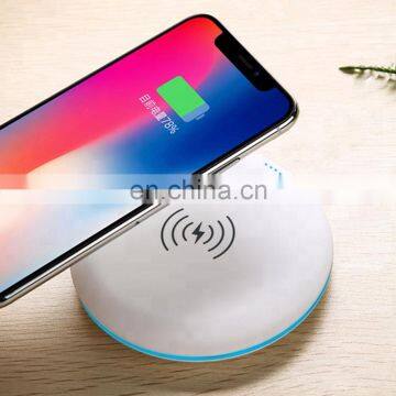 Round Shape Keychain 5000mah Wireless Fast Charge Portable Power Bank