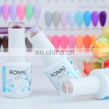 soak off uv led color RONIKI Fashion series Three step Nail Gel Polish