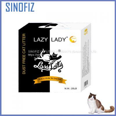 LAZY LADY/пылесный бентонитовый кошачий наполнитель/нерегулярной формы/0
