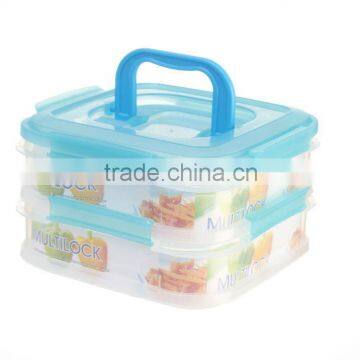 Multifunction plastic food container