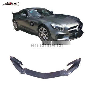 14-16Y Carbon Fiber AMG GT body kits Front Lip Sport Spoiler Rear bumper Side Skirts body kits for Mercedes Benz AMG GT / GT S