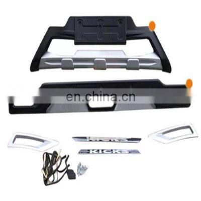 car body parts ABS front and rear bumper guard accessory factory direct for Nissan Kicks 2017 bumper protector