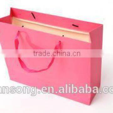 2015fashion gloss shopping paper gift bags with handle