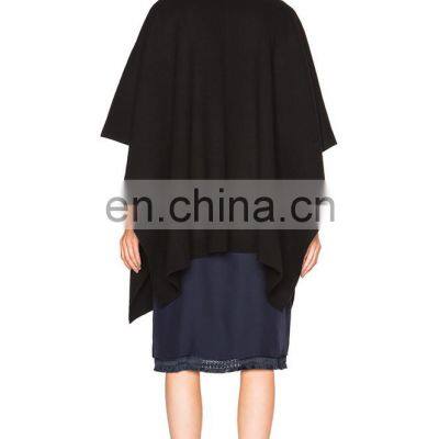 Ladies Front Drop Wool Pashmina Ponchos photo-4