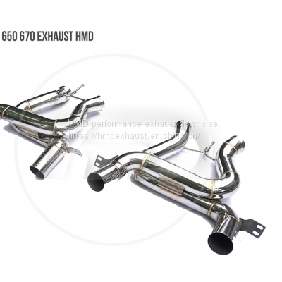 Titanium alloy exhaust exhaust manifold Downpipe is suitable for McLaren 570S 650 720S 750S MP4 auto modification parts valve whatsapp008613189999301