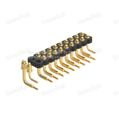 Dnenlink 2.0mm Pitch Double Row H1.27mm Right Angle DIP Male Pogo Pin Connector for PCB photo-2