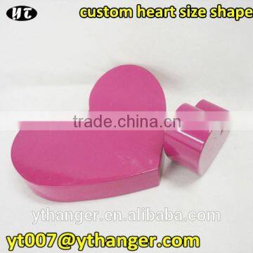 Wedding decoration heart shaped red wood heart christmas decoration