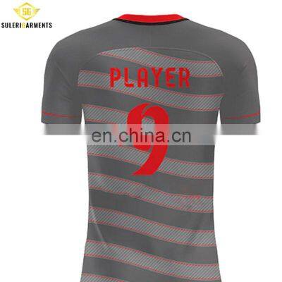 Latest Jersey Designs Soccer Uniform Custom Printing Logo Soccer Team Wear Set photo-4