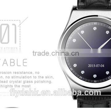 X10 Round Screen Leather Band Waterproof Bluetooth Smart Watch With Heart Rate Monitor X10 Smart Watch. photo-3