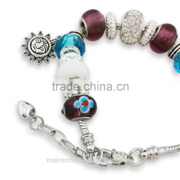 MNP032 2015 handmade wholesale european style beaded bracelets