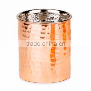 Copper Hammered Glass