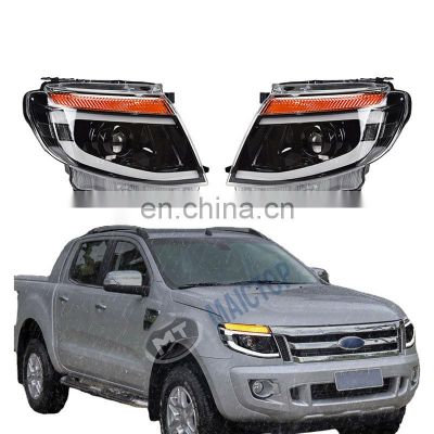 Maictop Auto Parts Car facelift headlight for ranger T6 2012-2015 head light lamp