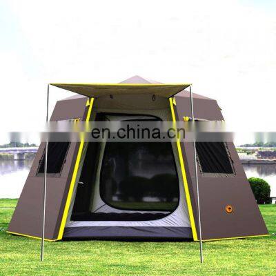 New design 2-6 person shelter for travel family tents camping outdoor silver