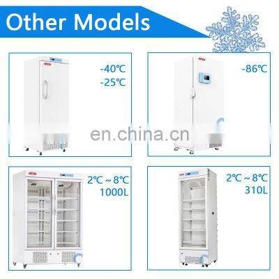 Commercial Ultra Low Temperature -40 Cold Blood Bank Vaccine Storage Large 50 100 200 Liter Medical Refrigerator Deep Freezer