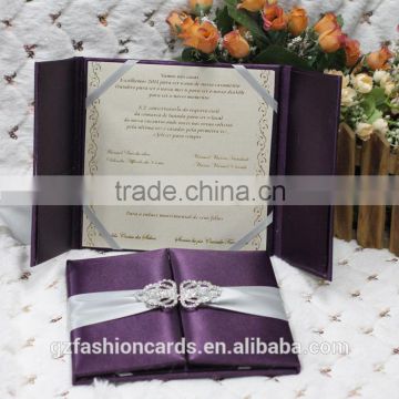 2014 Custom Luxury Silk Box Wedding Invitations Wholesale                        
                                                Quality Choice