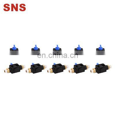 SNS HVSS Series Plastic Pneumatic Hand Valve Speed Flow Controller Fittings