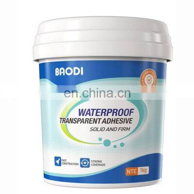 Waterproof transparent adhesive exterior clear waterproof glue liquid for repair tiles