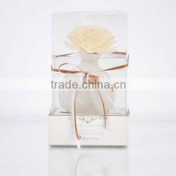 Home fragrance Sola Flower Diffuser with ceramic jar, air fresher gift set