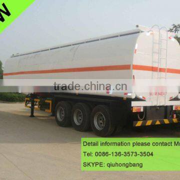China carbon steel 40000-60000L 3 axles fuel transport tank trailer 0086-13635733504