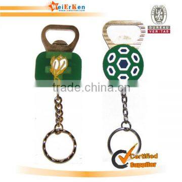 rubber bottle opener with keyholder