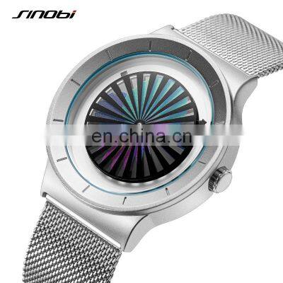 SINOBI S9837G Innovative Design Dial Man Watches Customization Man Watch Logo Sports Male Watches