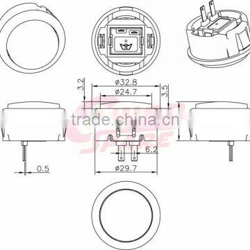 Cheap Price Custom Reliable Quality Spring Push Button photo-5