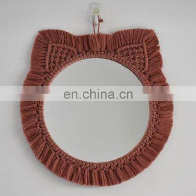 Bunny Ear Macrame Mirror Kids room Decor Mirror