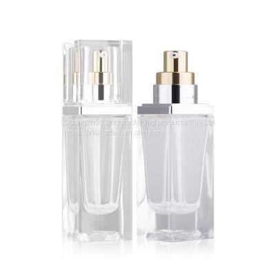 30ml thick square liquid foundation bottle spot full cover essence liquid glass bottle 30ml square pressing lotion bottle