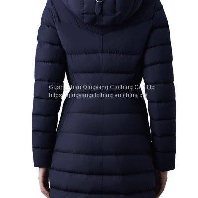 2023 NEW CUSTOM WOMEN BELTED WINTER PARKA OVERCOATS PLUS SIZE WOMEN DOWN PADDED PUFFER JACKETS photo-3