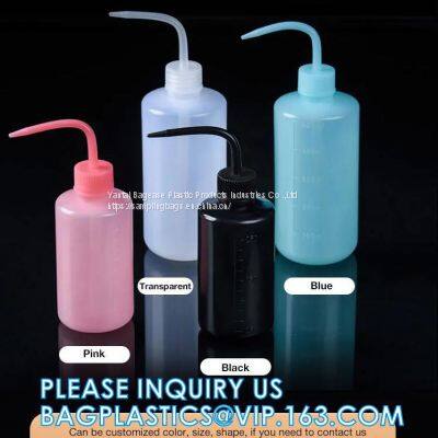 Cleaning Lash Rinse Bottle, Squeeze Curved Mouth Lash Rinse Bottles, Medical supplies, lab consumables