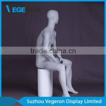 Abstract Fiberglass Sitting Male Mannequin photo-3
