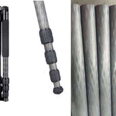 42mm 38mm 36mm 34mm Twill Diamond Weave Carbon Fiber Tube for Camera Tripod Carbon Fiber Camera Poles
