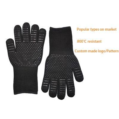 Aramid Heat Resistant Glove Barbecue Glove Heat Resistant BBQ GLOVE Custom Made Logo photo-4