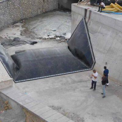 Inflatable Rubber Dam for Small Hydropower Plant Flow Control