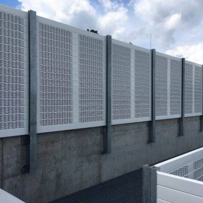 Barrière anti-bruit en métal en forme de H pour jardin / route pour usage extérieur, prix de l'usine
