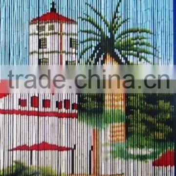 High quality best selling Bamboo Door Curtain with Lighthouse Scene in Viet Nam