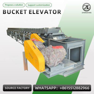 Тяжелый цепной ковшовый элеватор - конвейер для промышленной обработки сыпучих материалов